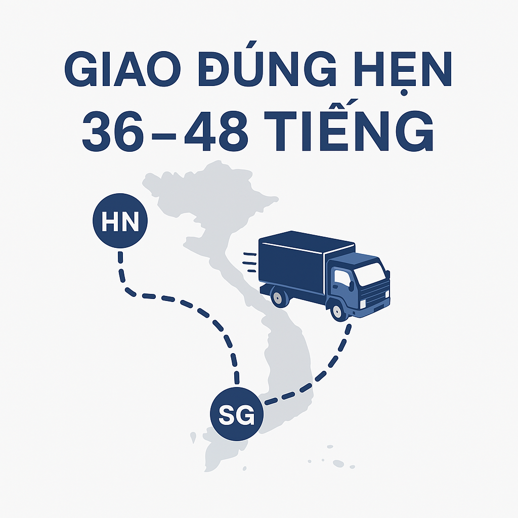 vận chuyển Hà Nội HCM chỉ 36 tiếng