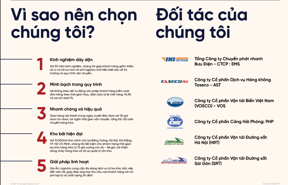 Gia Ân - công ty vận chuyển Trung Việt có nhiều đối tác lớn 